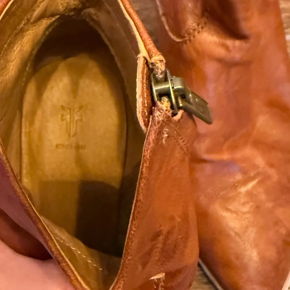 Frye Western Women's Brown Leather Ankle Boots